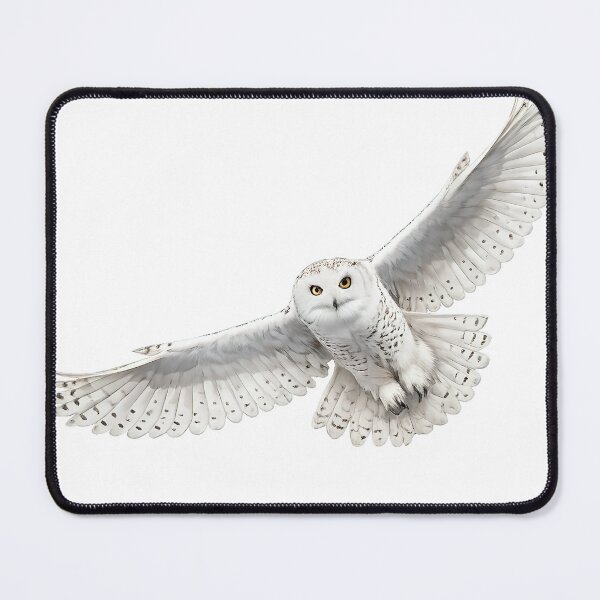 Item preview, Snowy Owl in Flight – Realistic White Owl Wildlife Art Opis designed and sold by SmikiM.