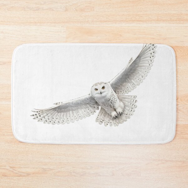 Item preview, Snowy Owl in Flight – Realistic White Owl Wildlife Art  Opis designed and sold by SmikiM.