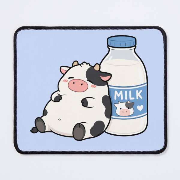 Item preview, Cute Cow Milk Lover Funny Chubby Cow Cartoon Design designed and sold by MonkiFlipp.