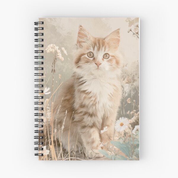Item preview, Vintage Kitten Jigsaw Puzzle & Wall Art – Cottagecore Botanical Cat for Cat Lovers designed and sold by ArtFairy38.