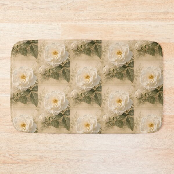 Item preview, Vintage White Rose – Botanical Flow Collection designed and sold by Violafleurviolett.