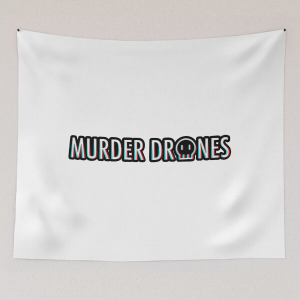 Item preview, MURDER DRONES LOGO GLITCHED (GLITCH INDIE ROBOT CARTOON ANIMATION) designed and sold by Python Designs .