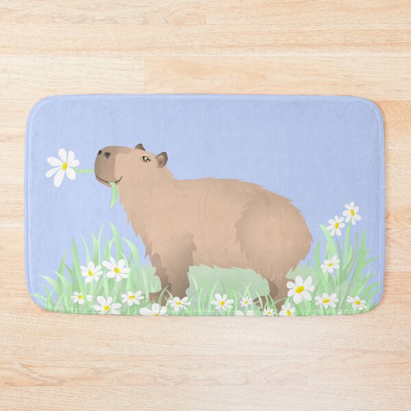 Item preview, Capybara with Flowers In The Grass designed and sold by Adamo-illustration.