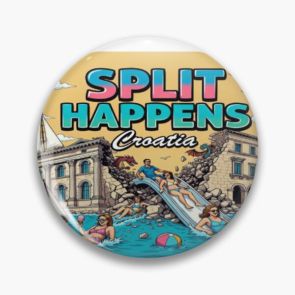 Item preview, Split Happens Croatia – Funny Vacation T-Shirt Design | Humorous Split Croatia Travel Graphic | Beach Holiday Print-on-Demand PNG Bundle designed and sold by Sushikidsntod.