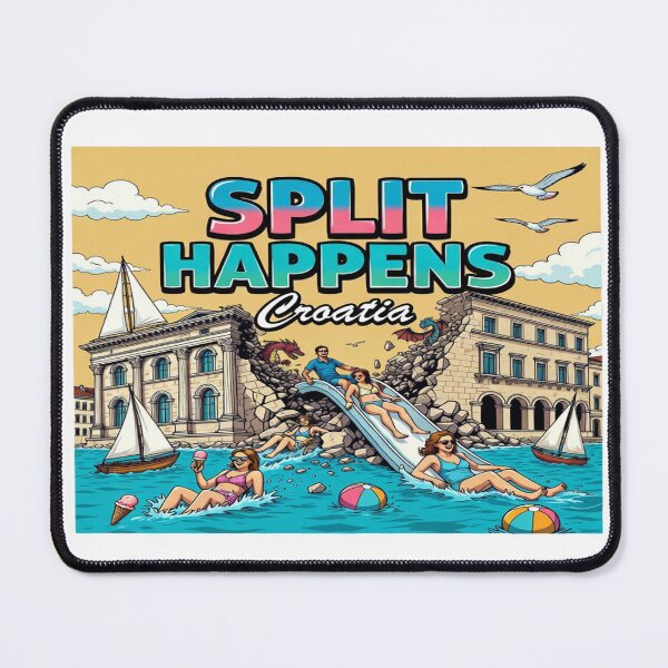 Item preview, Split Happens Croatia – Funny Vacation T-Shirt Design | Humorous Split Croatia Travel Graphic | Beach Holiday Print-on-Demand PNG Bundle designed and sold by Sushikidsntoddlers.