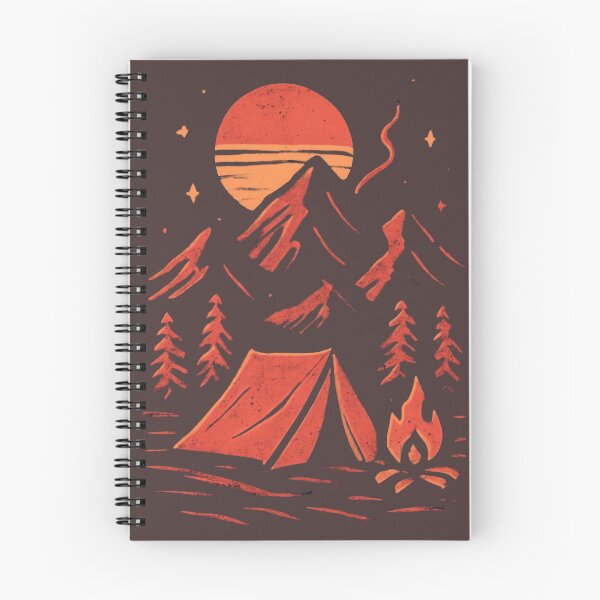 Item preview, Retro Mountain Camping | Vintage Sunset Adventure T-Shirt designed and sold by Gosticky004.