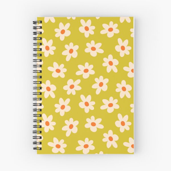 Item preview, Retro Daisy Floral Pattern on Mustard designed and sold by Zaya_art.