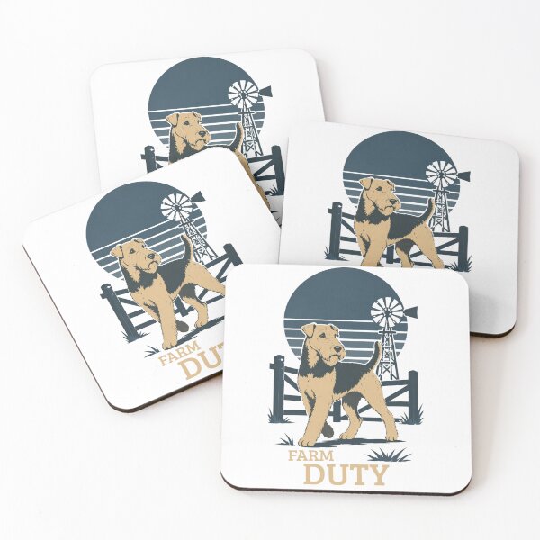 Item preview, Airedale Terrier Farm Duty Retro Farm Dog Vintage Working Breed Gift designed and sold by RusticMeadow.