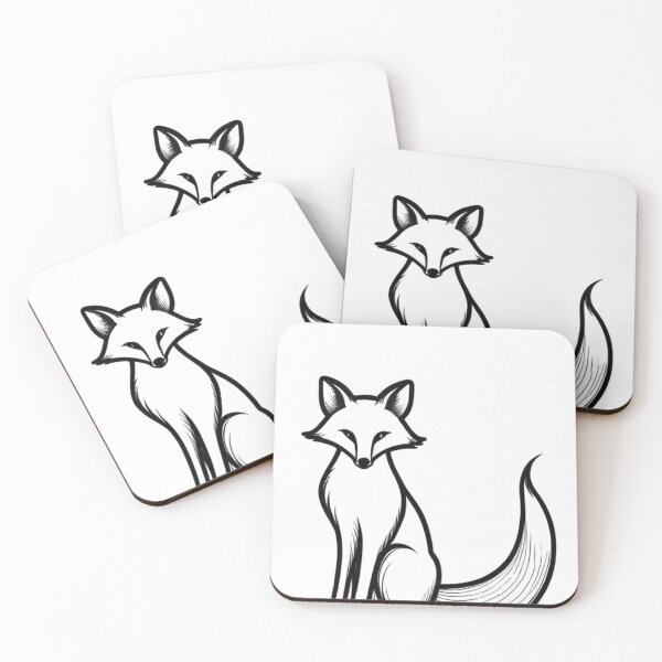 Item preview, Illustration - Minimalist Fox, Streamlined Style designed and sold by World-Pets.