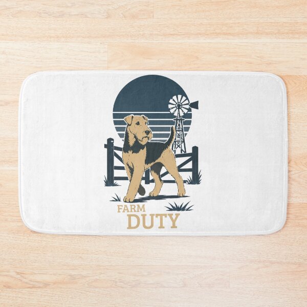 Item preview, Airedale Terrier Farm Duty Retro Farm Dog Vintage Working Breed Gift designed and sold by RusticMeadow.