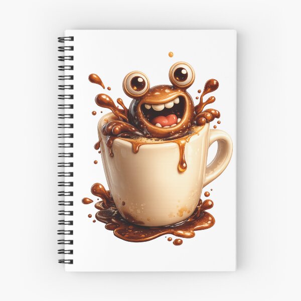 Item preview, Funny Coffee Monster Splash Cartoon Art Shop designed and sold by Bhinfy.