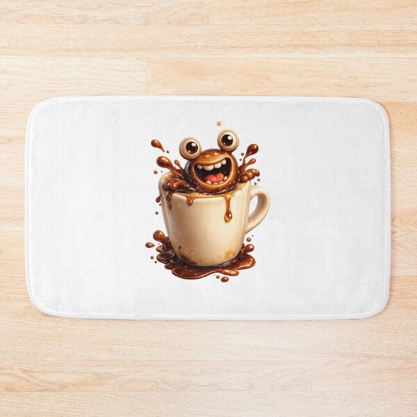 Item preview, Funny Coffee Monster Splash Cartoon Art Shop designed and sold by Bhinfy.
