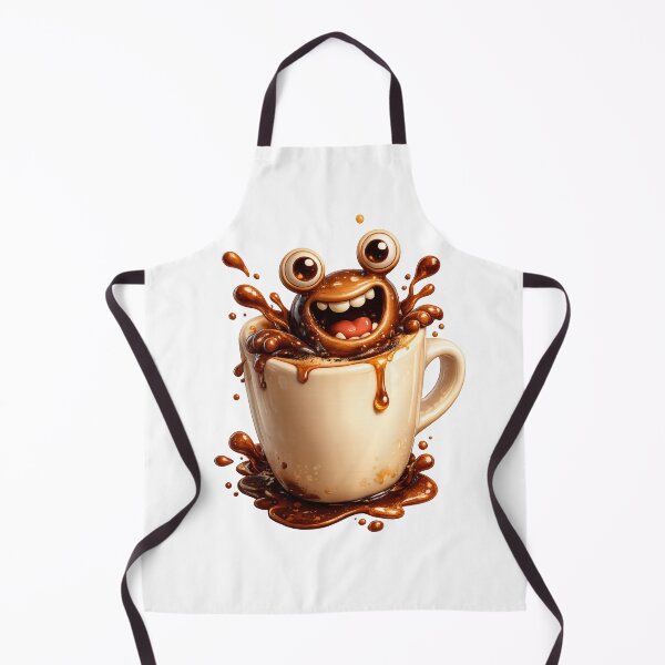 Item preview, Funny Coffee Monster Splash Cartoon Art Shop designed and sold by Bhinfy.