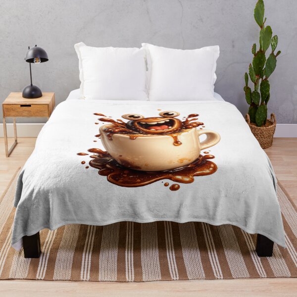 Item preview, Funny Coffee Monster Splash Cartoon Art Shop designed and sold by Bhinfy.