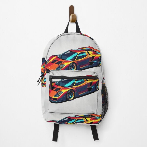 Item preview, Retro Vector Supercar - Neon Pop Art Racing Illustration designed and sold by Nexus Space.
