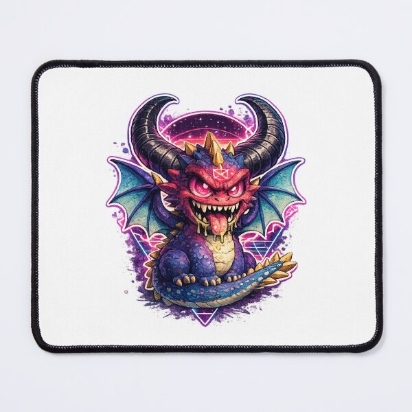 Item preview, Cute Demon Dragon – Chibi Fantasy Monster Sticker designed and sold by AlexLineArt.