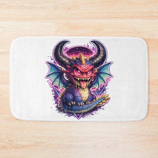 Item preview, Cute Demon Dragon – Chibi Fantasy Monster Sticker designed and sold by AlexLineArt.