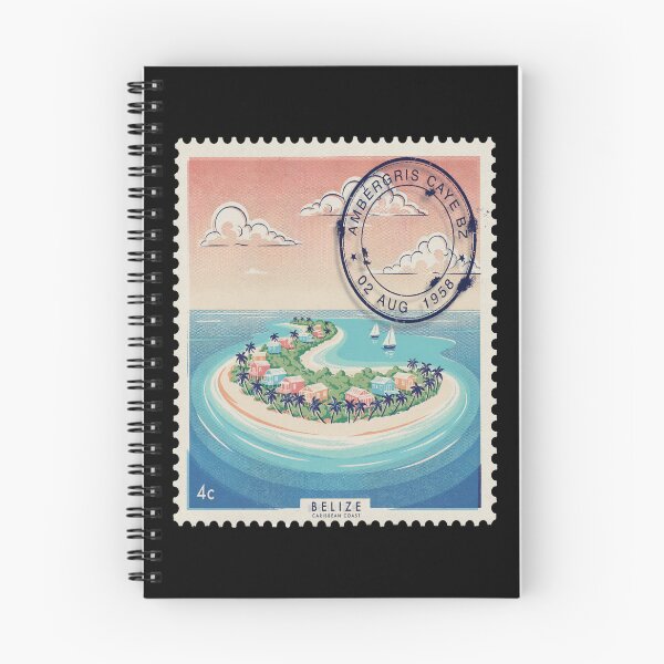 Item preview, Ambergris Caye Belize Caribbean Postage Stamp Travel Sticker designed and sold by stickercuffs.