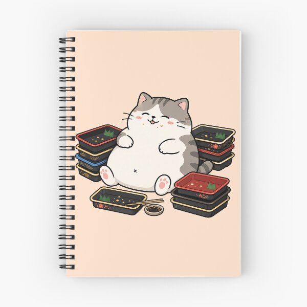 Item preview, Cute Sushi Cat Funny Chubby Cat Cartoon Design designed and sold by MonkiFlipp.