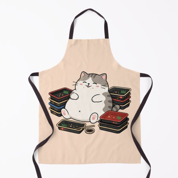 Item preview, Cute Sushi Cat Funny Chubby Cat Cartoon Design designed and sold by MonkiFlipp.