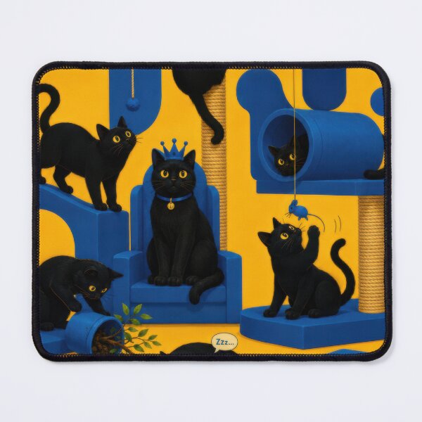 Item preview, Playful Black Cats Pattern #3 designed and sold by Andy Gambino Art.