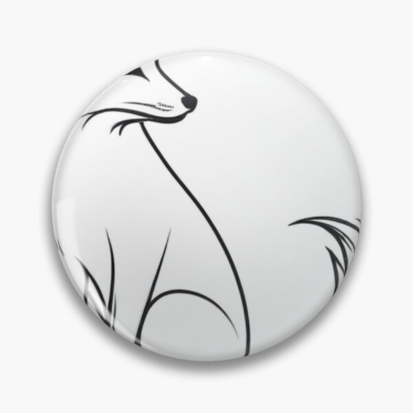 Item preview, Illustration - Pure Line Fox, Contemporary Aesthetic designed and sold by World-Pets.