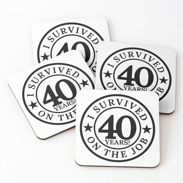 Item preview, I Survived 40 Years on the Job | 40 Years at Work designed and sold by highflycrafts.