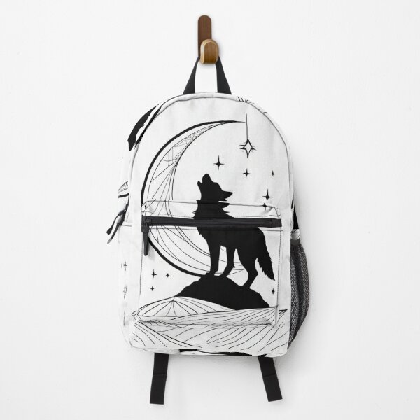 Item preview, Illustration - Stylized Wolf Howling at the Moon, Geometric Patterns designed and sold by World-Pets.