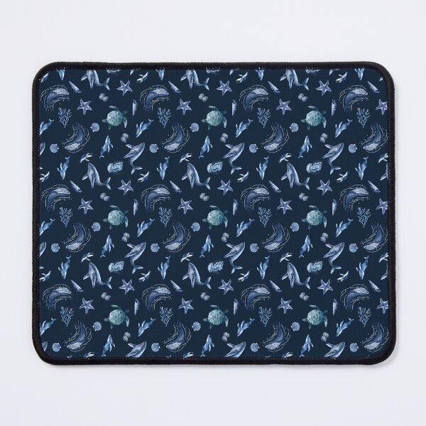 Item preview, Deep Ocean Wildlife Watercolor Seamless Surface designed and sold by Chromaovo.