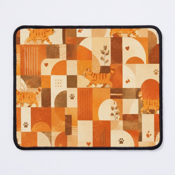 Item preview, Gingerboi Walking Geometric Pattern Warm Autumn Colors designed and sold by Mindworx21.