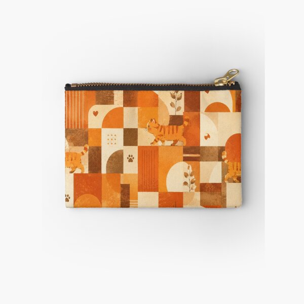 Item preview, Gingerboi Walking Geometric Pattern Warm Autumn Colors designed and sold by Mindworx21.