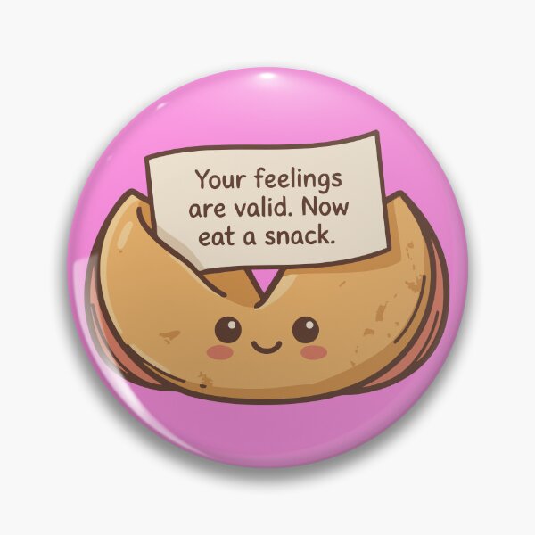 Item preview, Your Feelings Are Valid Kawaii Fortune Cookie Mental Health Snack designed and sold by ShirtRemarks.