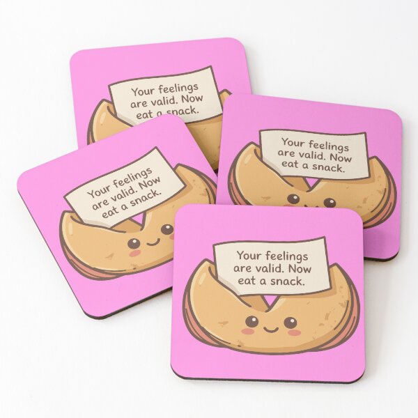 Item preview, Your Feelings Are Valid Kawaii Fortune Cookie Mental Health Snack designed and sold by ShirtRemarks.