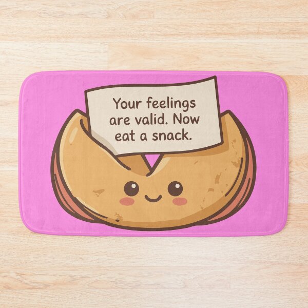 Item preview, Your Feelings Are Valid Kawaii Fortune Cookie Mental Health Snack designed and sold by ShirtRemarks.
