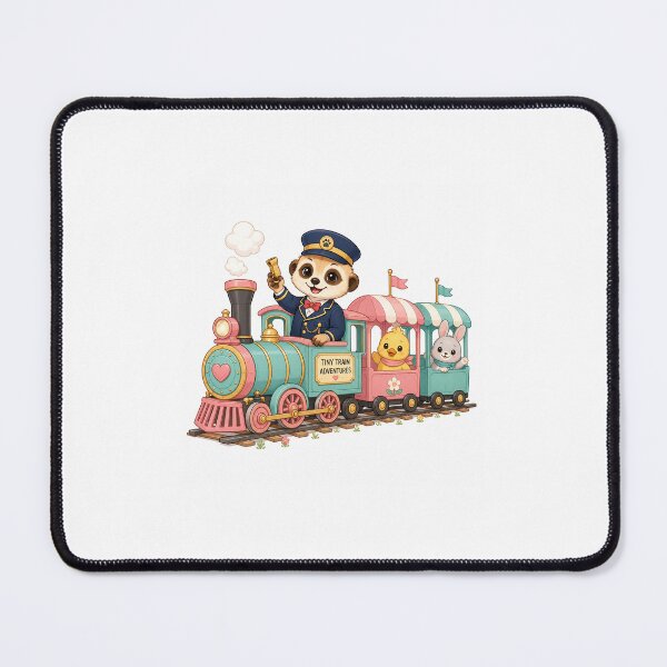 Item preview, Meerkat tiny train adventure designed and sold by QuirkNest Studio .