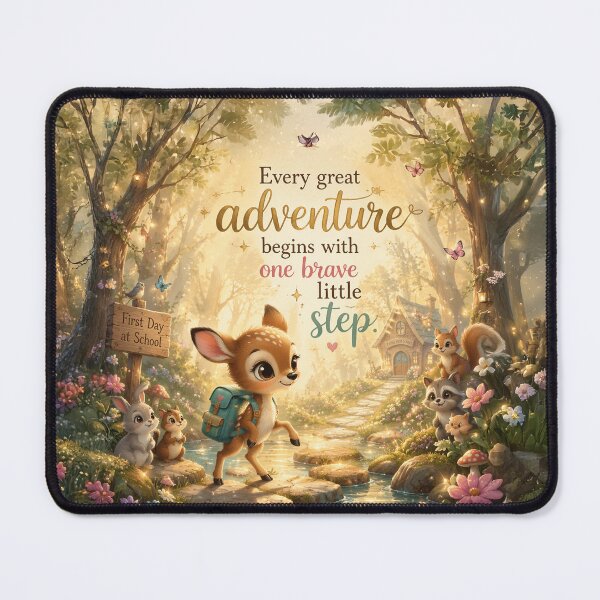 Item preview, Brave Little Step – First Day of School Childhood Milestone Art designed and sold by Wintorque.