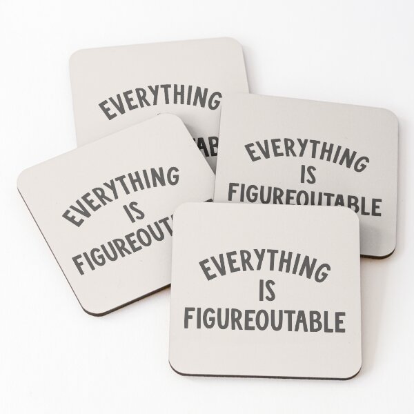 Item preview, Everything is figureoutable quote (Black Tone) designed and sold by Paigaam.