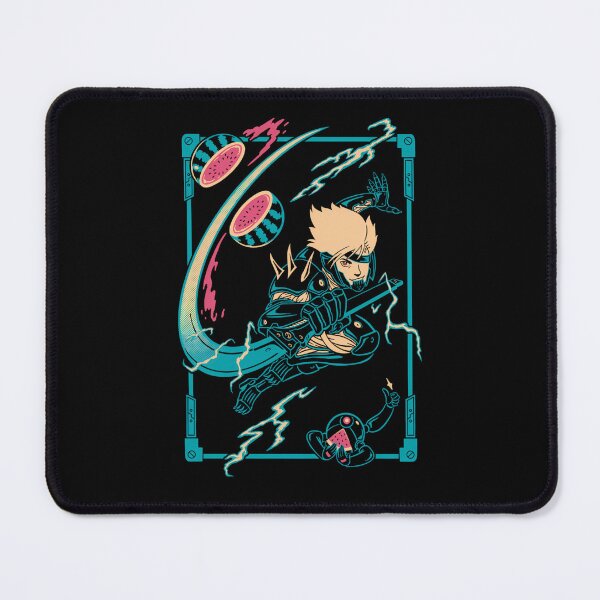 Item preview, Cyborg Ninja Character Slicing A Watermelon designed and sold by bigoseq.