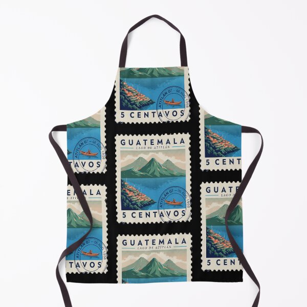 Item preview, Lake Atitlán Guatemala Volcano Postage Stamp Travel Sticker designed and sold by stickercuffs.