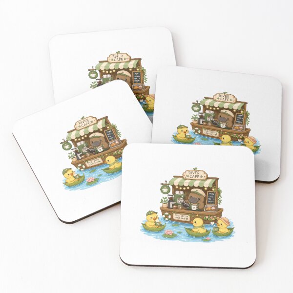 Item preview, Platypus river cafe designed and sold by QuirkNest Studio .