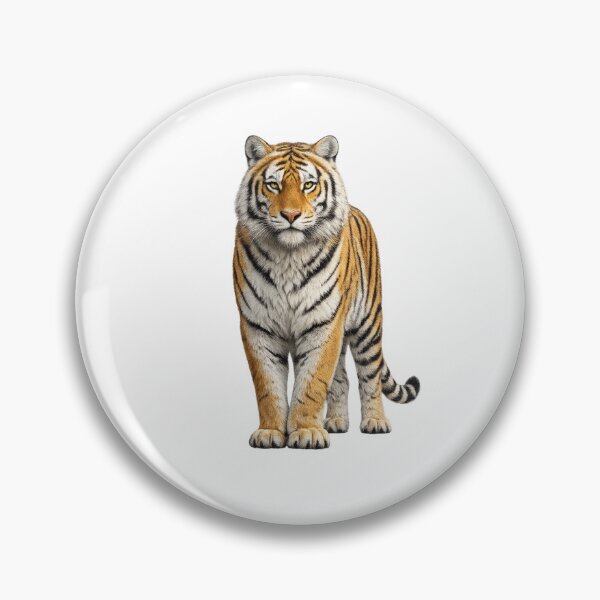 Item preview, Realistic Bengal Tiger Standing – Majestic Wildlife Art designed and sold by SmikiM.