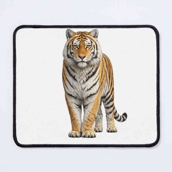 Item preview, Realistic Bengal Tiger Standing – Majestic Wildlife Art designed and sold by SmikiM.