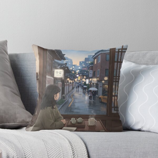 Item preview, Seoul Escape: Peaceful Teahouse View in a Traditional Alley designed and sold by SOOstudio73.