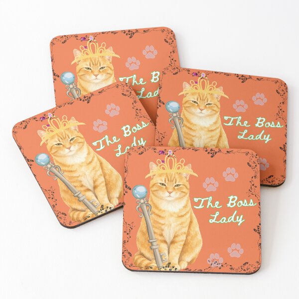 Item preview, : The Boss Lady Funny Royal Cat With Crown And Scepter designed and sold by Extremeallie.