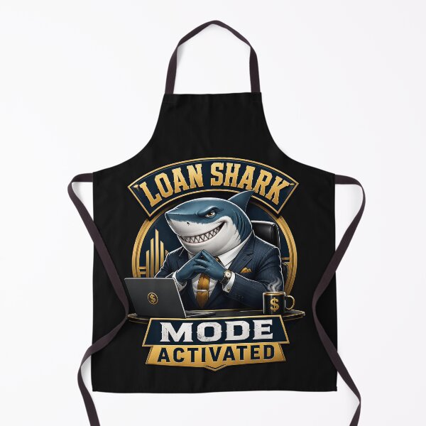 Item preview, Loan Shark Mode Activated Funny Business Shark T-Shirt designed and sold by Cosmic Meme Factory.