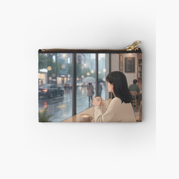 Item preview, Rainy Day in Seoul: Cozy Cafe Window Moment designed and sold by SOOstudio73.