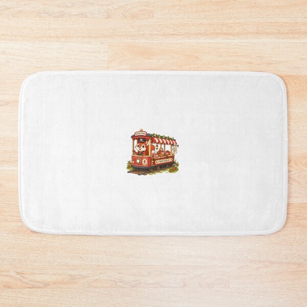 Item preview, Red squirrel strawberry picnic tram designed and sold by QuirkNest Studio .