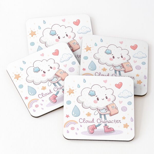 Item preview, Cloudy with Cute Plans Pastel Cloud Art designed and sold by KHCreativeLab.