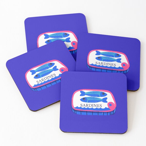 Item preview, Colorful Vintage Sardines in a Blue and Pink Tin designed and sold by giulyz.