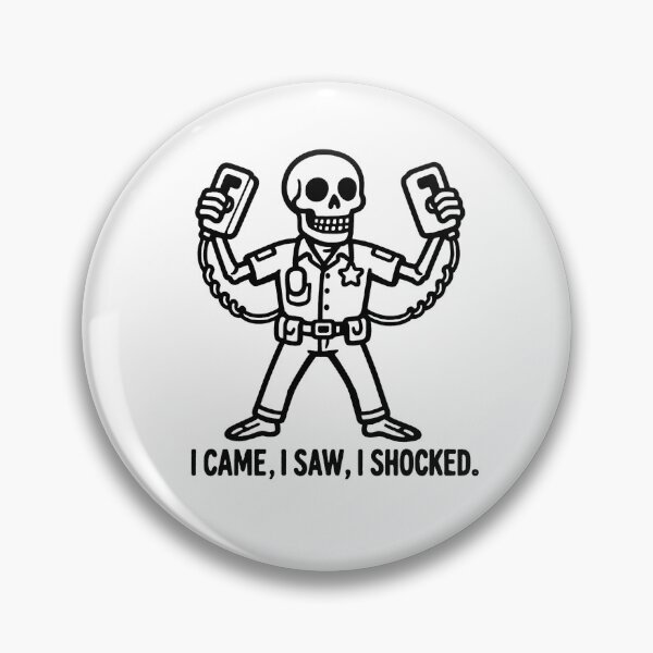 Item preview, I Came I Saw I Shocked Skeleton EMT Halloween designed and sold by Lulustarfox.